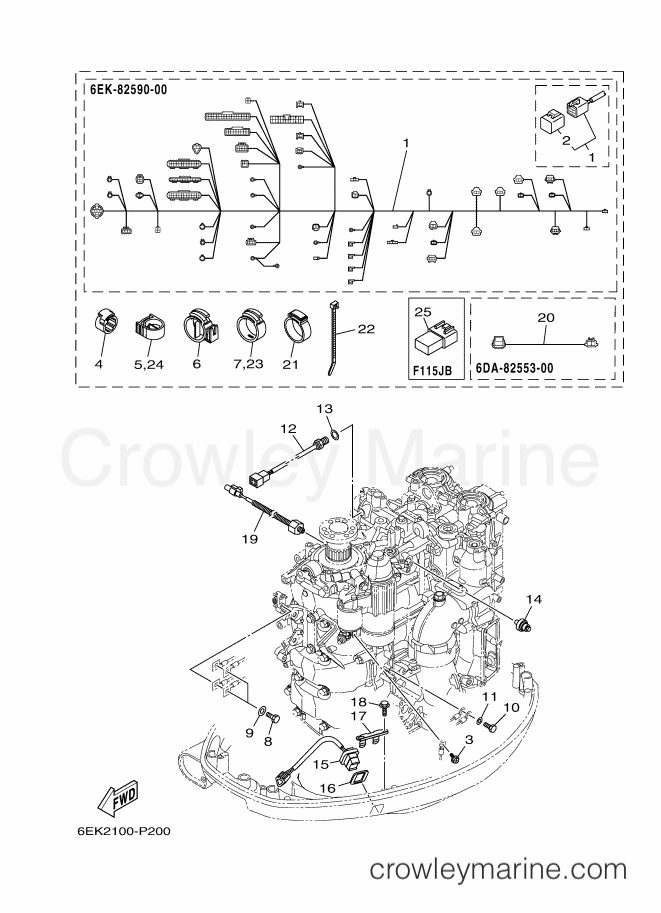 Yamaha Motors F115XB-2015 (6EK2) [030] - ELECTRICAL 5