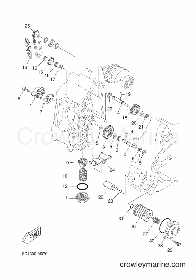 2016 Scooter YP400R - YP400R (1SDB) [010] - OIL PUMP