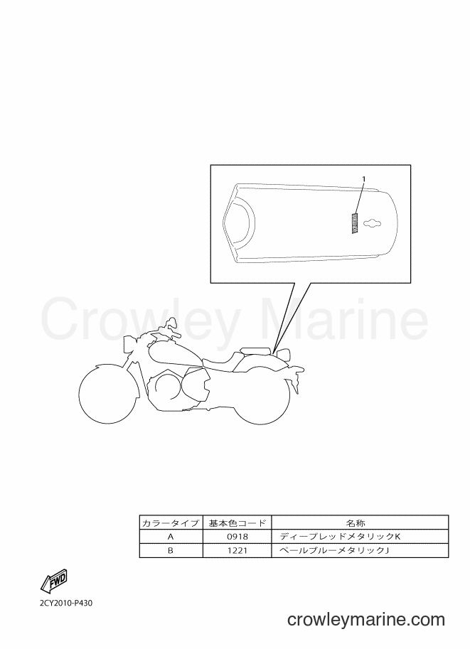 Yamaha Motors XVS950CU (2CY2) [010] - GRAPHIC & EMBLEM