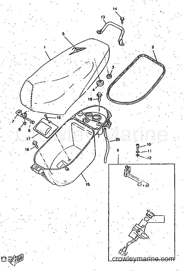 1997 Scooter CW50RS - CW50RS (4YA2) [999] - SEAT & CARRIER