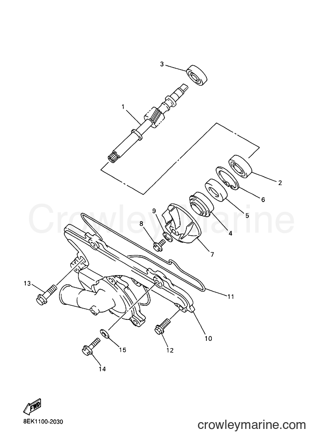 Yamaha Motors SXV70ER (8FB1) [030] - WATER PUMP