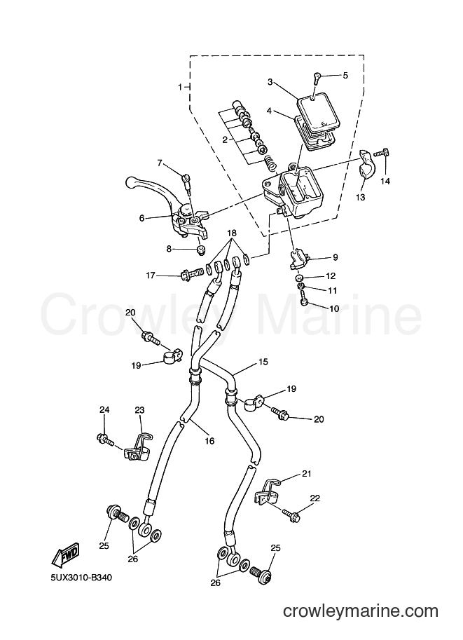 Yamaha Motors XJR1300 (5UXH) [010] - FRONT MASTER CYLINDER