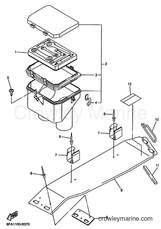 Yamaha Motors RX10 (8FA2) [010] - GUARD & LUGGAGE BOX