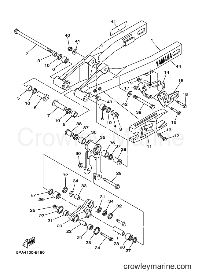 2003 Dirt Bike YZ85 - YZ85 (5PA4) [040] - REAR ARM