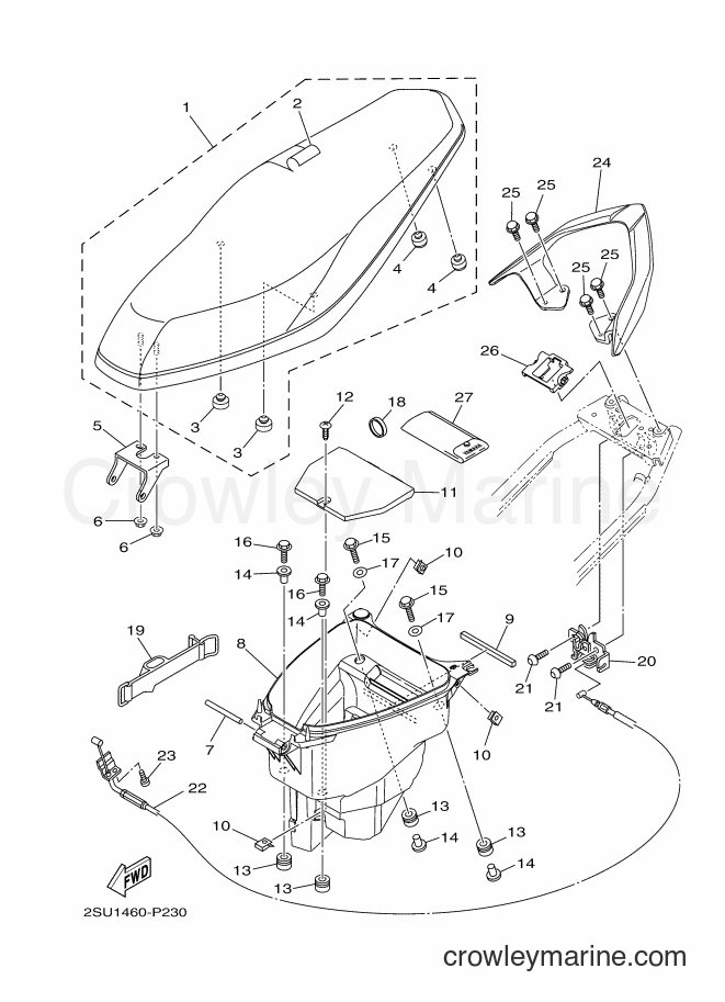 2015 Scooter T115FSEC - T115FSEC (2SU2) [010] - SEAT
