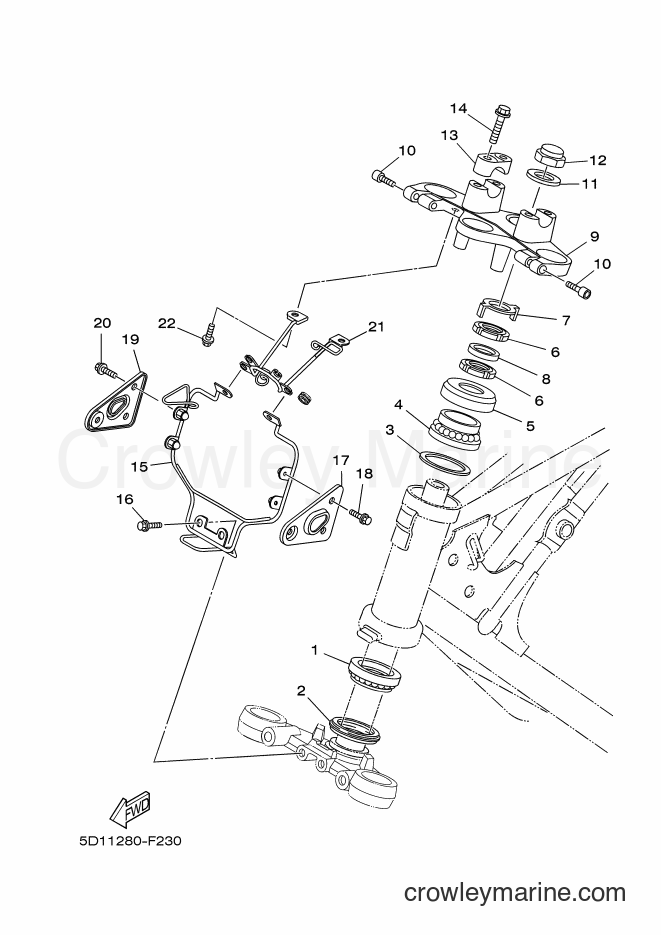 2007 Street Bike YBR250 - YBR250 (5D11) [010] - STEERING