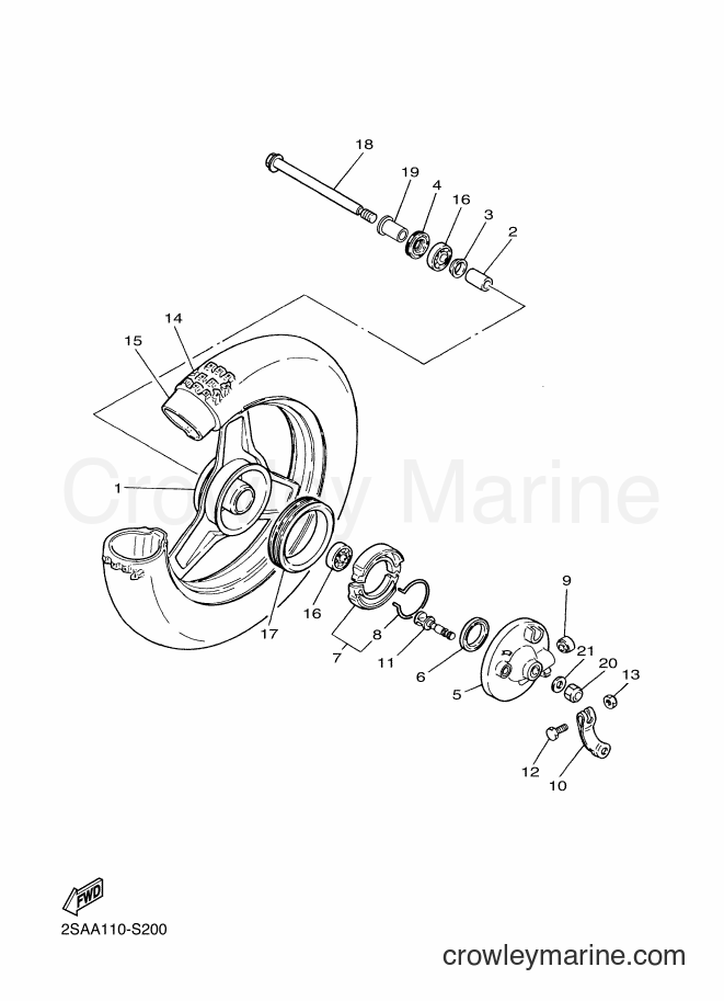 2018 Dirt Bike PW50 - PW50 (2SAD) [020] - FRONT WHEEL