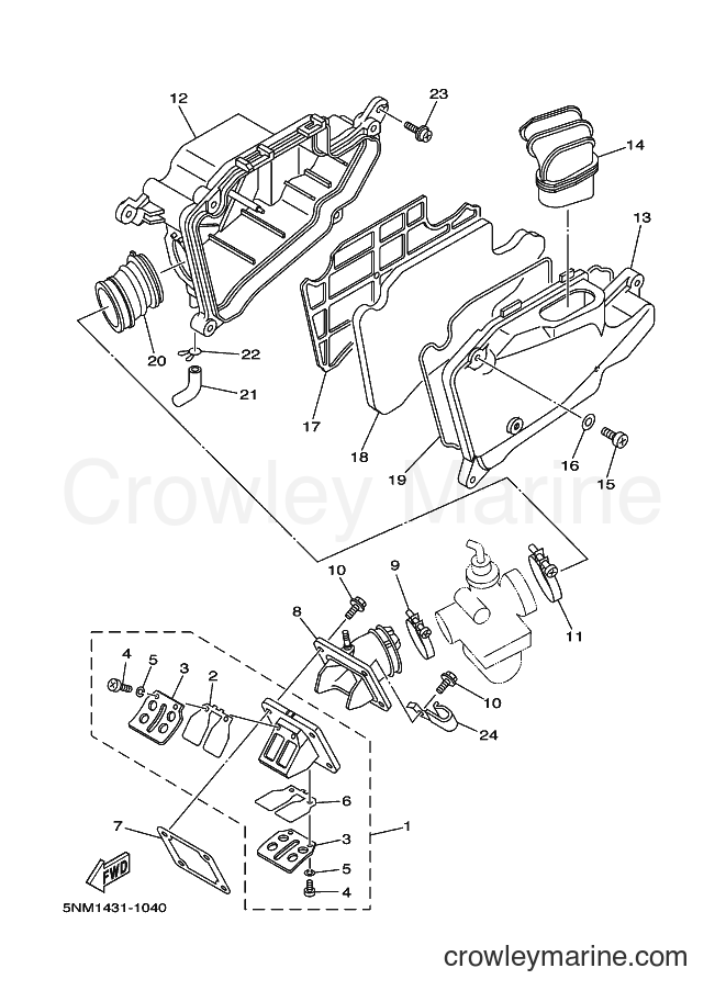 2001 Scooter JZ120F - JZ120F (5NM1) [010] - INTAKE