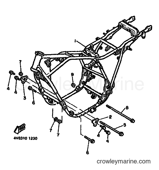 Yamaha Motors XJ550 (4V8) [999] - FRAME