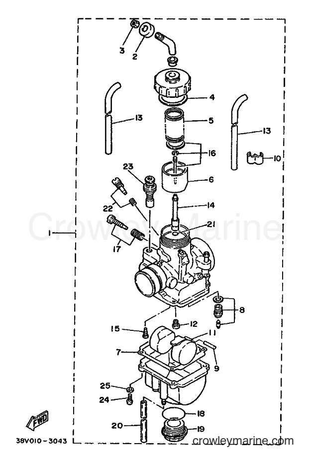 1988 Dirt Bike TY250 - TY250 (59N) [99A] - CARBURETOR