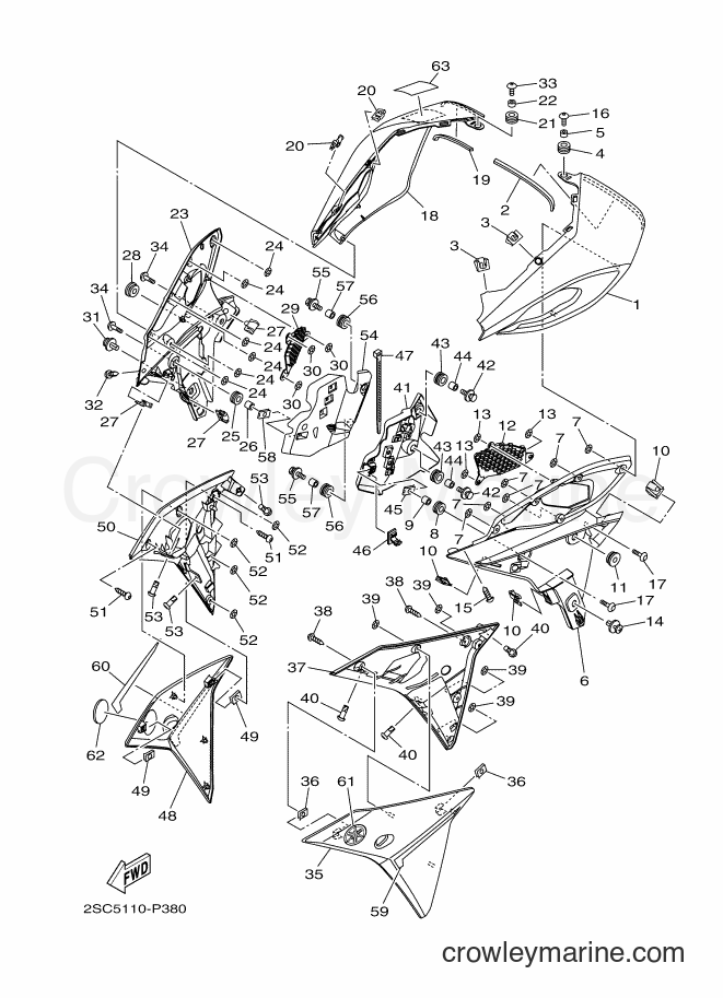 Yamaha Motors MT09TRA (2SC7) [010] - COWLING