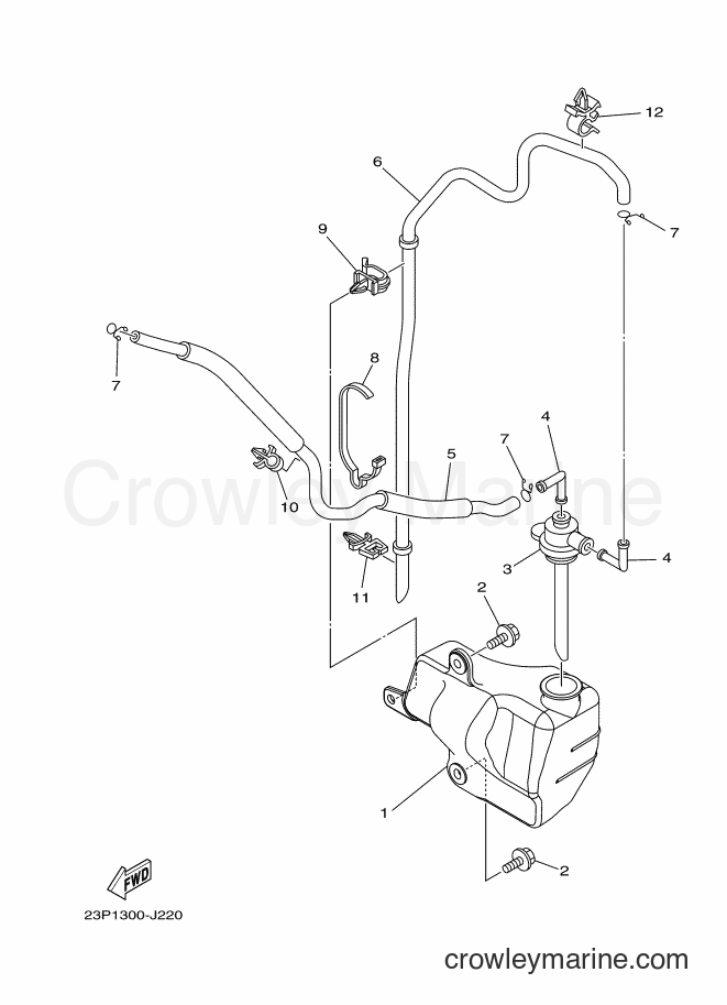 2012 Dirt Bike XT1200Z - XT1200Z (23PC) [010] - TANK RECOVERY