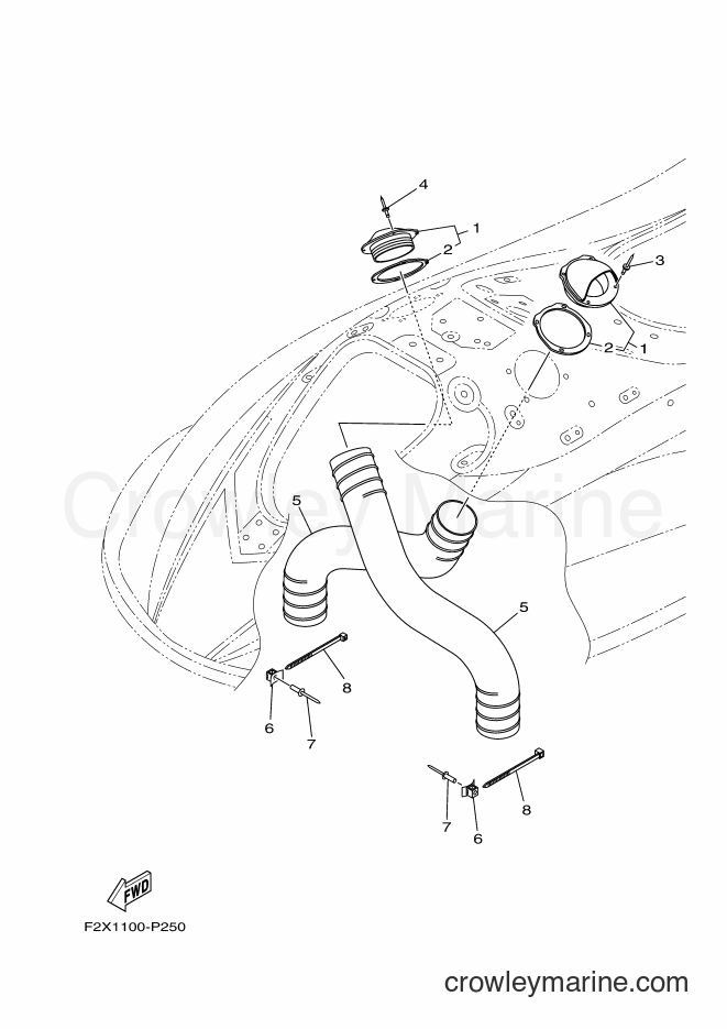 Yamaha Motors VC1800-R (F4E2) [010] - VENTILATION