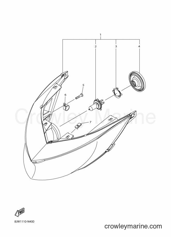 Yamaha Motors SRV10MS2 (8KT1) [010] - HEADLIGHT