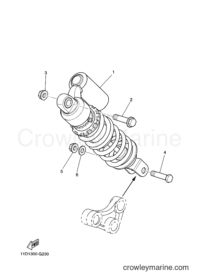 2009 Dirt Bike XT660Z - XT660Z (11D2) [010] - REAR SUSPENSION