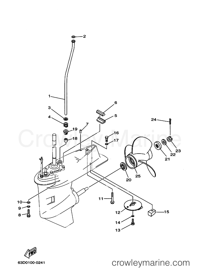Yamaha Motors 40Y (68P4) [020] - LOWER CASING & DRIVE 2