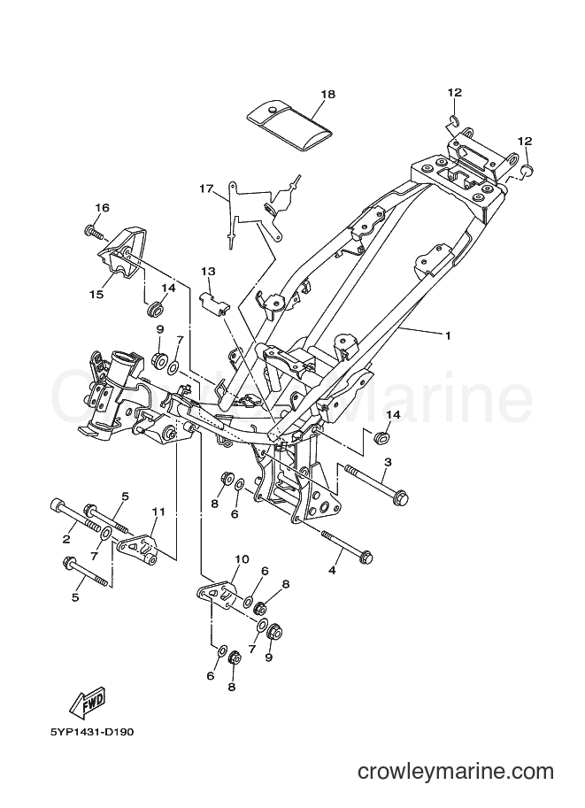 Yamaha Motors LBA-135ED (5YP5) [010] - FRAME