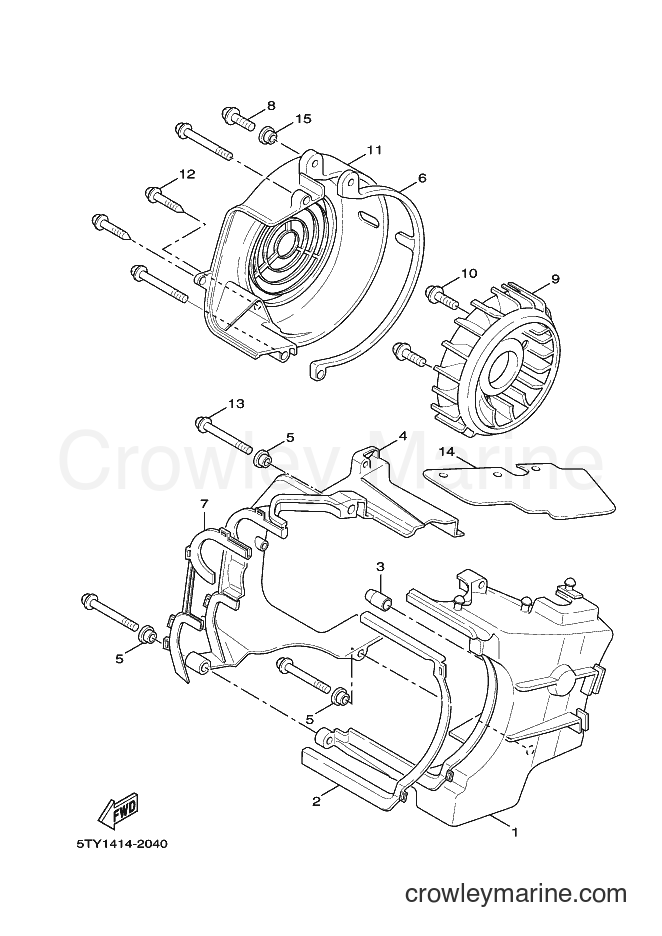 2006 Scooter XC125 - XC125 (5MLB) [030] - AIR SHROUD & FAN
