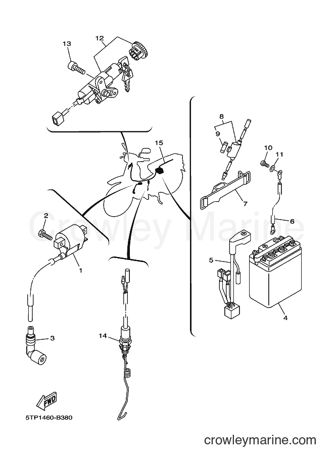 Yamaha Motors T110SE (5TP1) [010] - ELECTRICAL 1