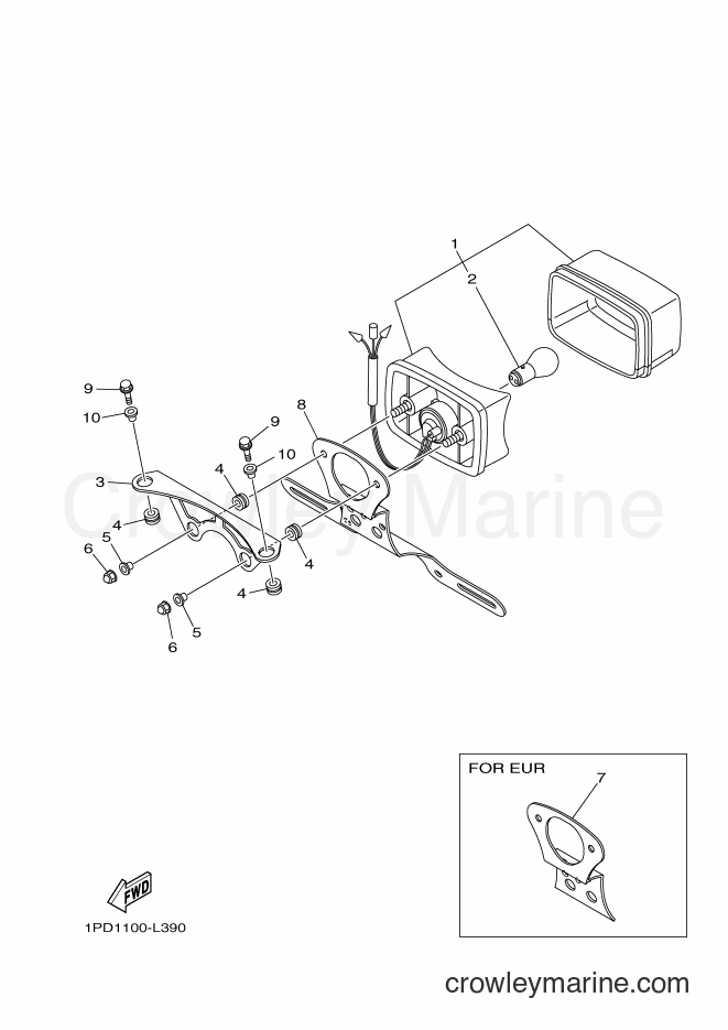 Yamaha Motors YFZ450 (1PD2) [010] - TAILLIGHT