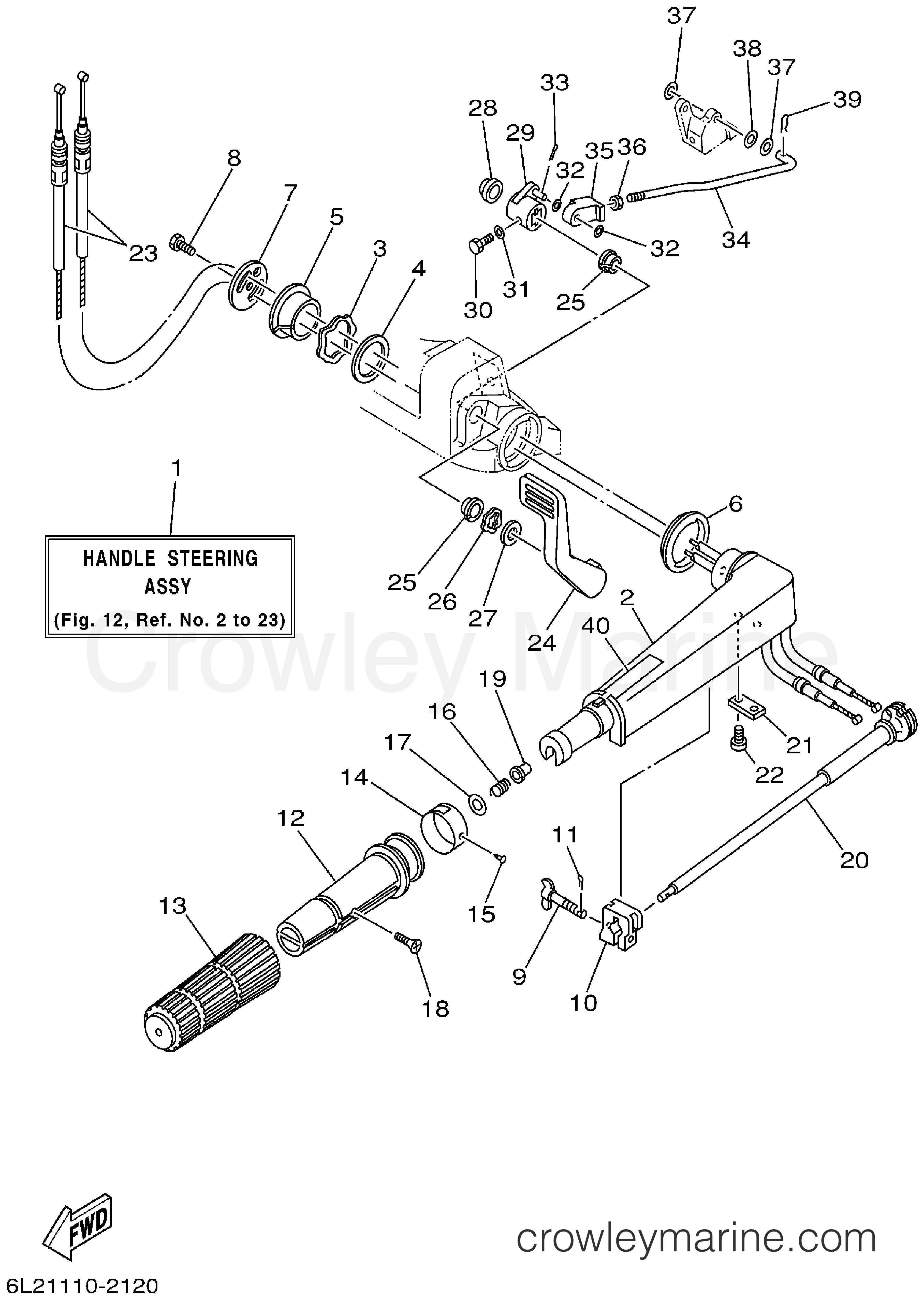 Yamaha Motors 25MSHA - STEERING