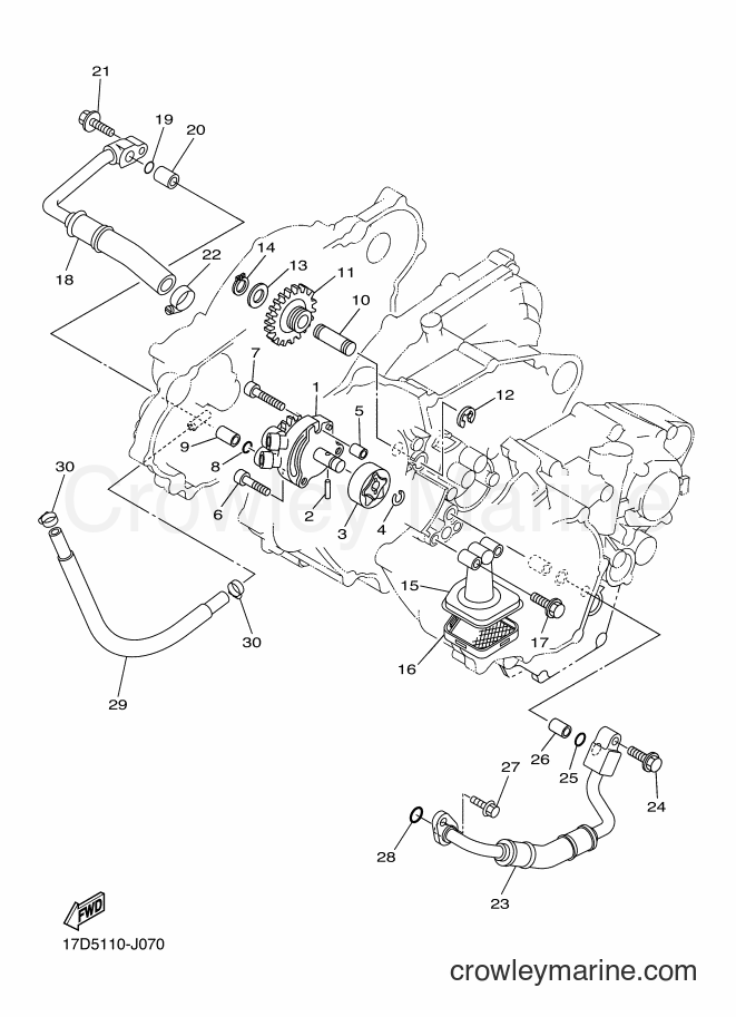 2013 Dirt Bike YZ250F - YZ250F (17DJ) [010] - OIL PUMP