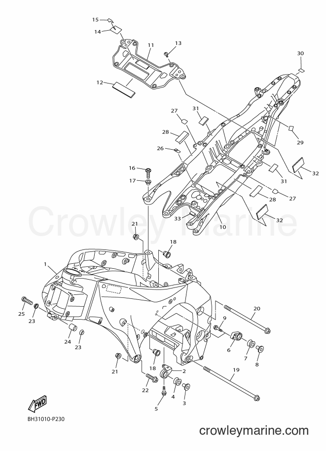 Yamaha Motors YZF-R1 RaceBase (BH32) [010] - FRAME