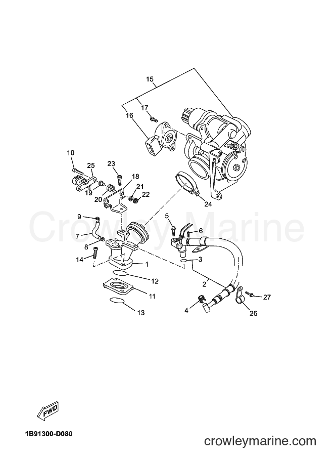 2007 Scooter YP125R - YP125R (1B93) [030] - INTAKE