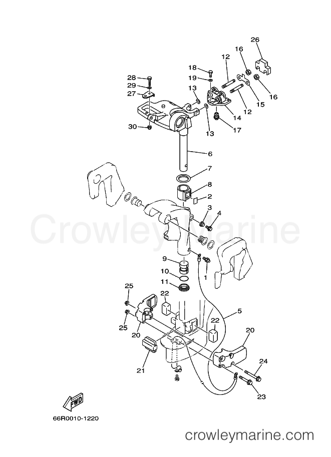 Yamaha Motors FT9.9DE (66R4) [030] - BRACKET 2