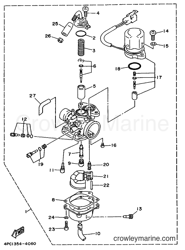 1994 Scooter YA50R - YA50R (4PC2) [010] - CARBURETOR