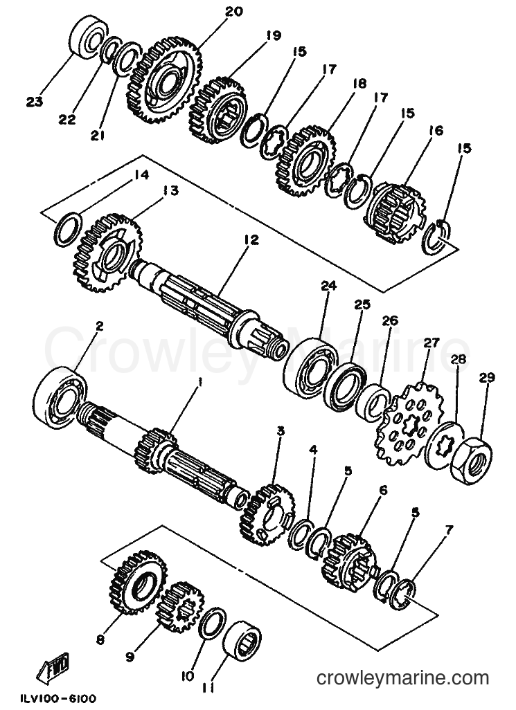 Yamaha Motors WR500Z (4AA1) [999] - TRANSMISSION