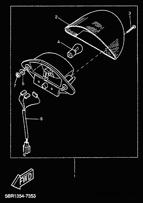 2000 Scooter YQ50L - YQ50L (5KH7) [010] - TAILLIGHT