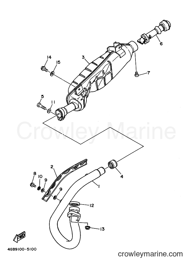 1995 ATV YFM350ER - YFM350ER (3HPD) [010] - EXHAUST