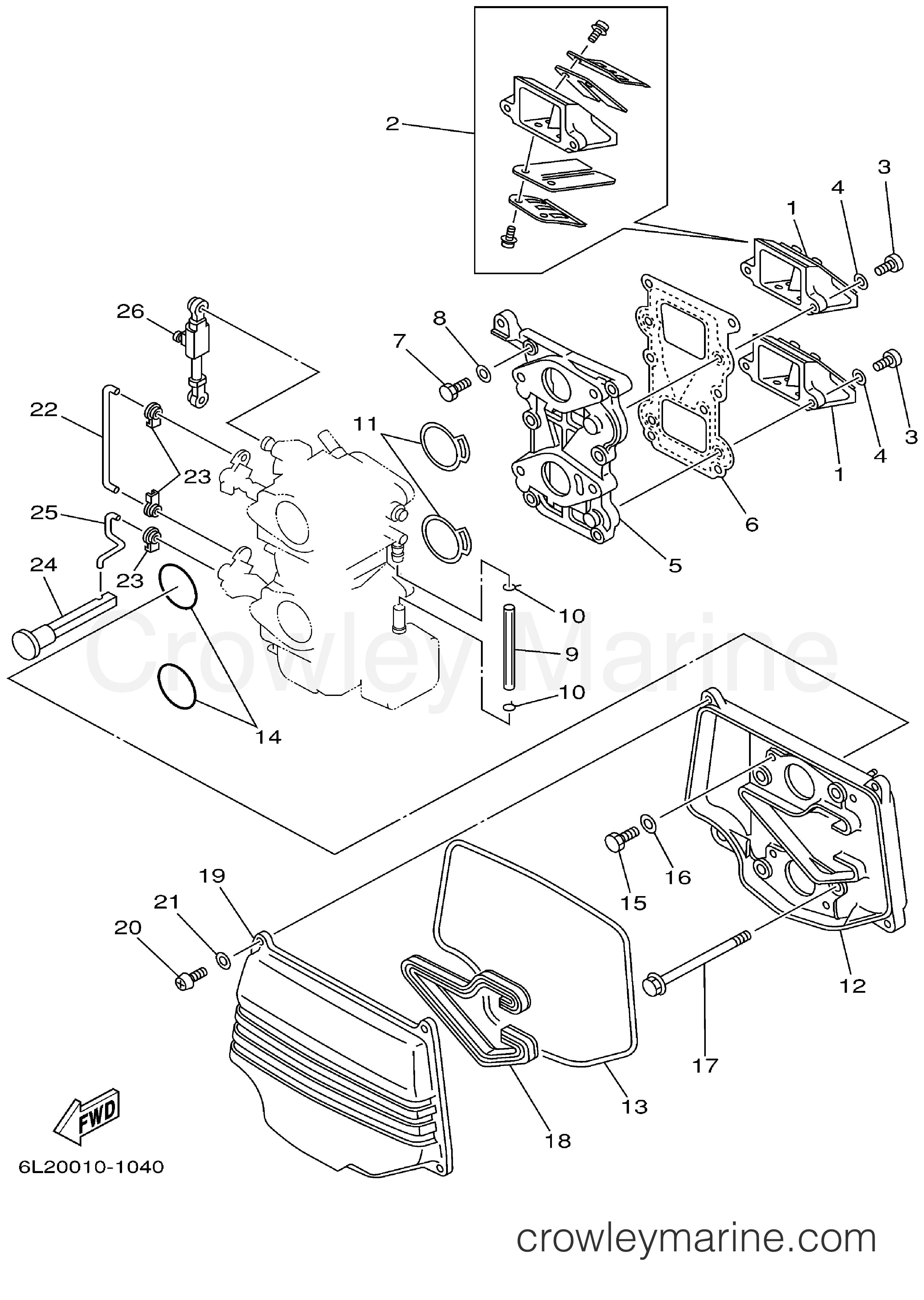 Yamaha Motors 25MLHY - INTAKE