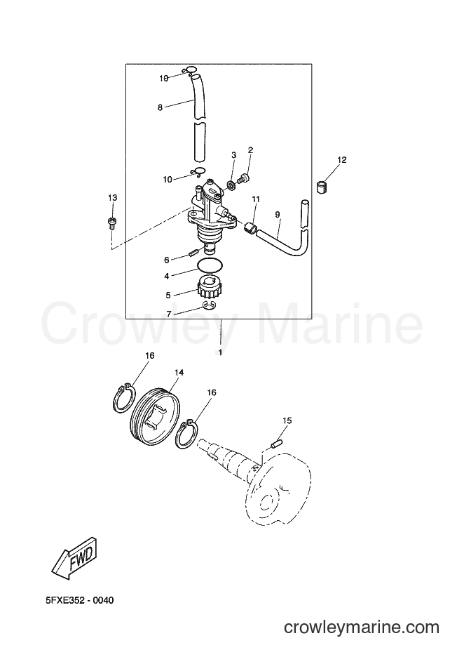 2002 Scooter CW50RS - CW50RS (5FXR) [030] - OIL PUMP
