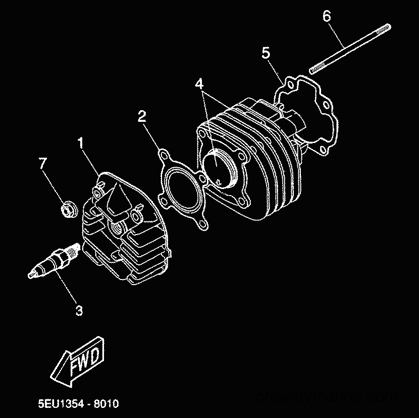 2000 Scooter YH50 - YH50 (5FV3) [010] - CYLINDER