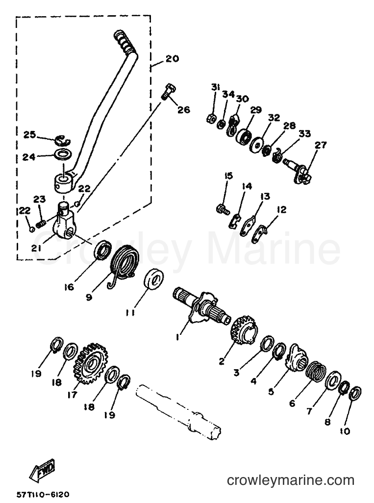 1988 Dirt Bike XT350 - XT350 (55V0) [080] - STARTER