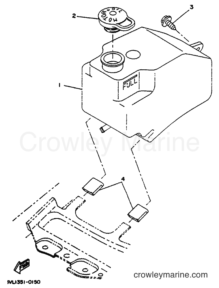 1992 Scooter CW50 - CW50 (4EY1) [999] - OIL TANK
