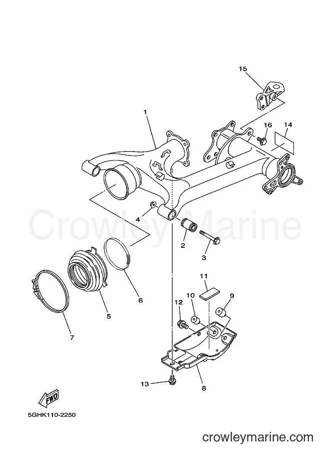 2002 ATV YFM400FWA - YFM400FWA (5GHM) [010] - REAR ARM