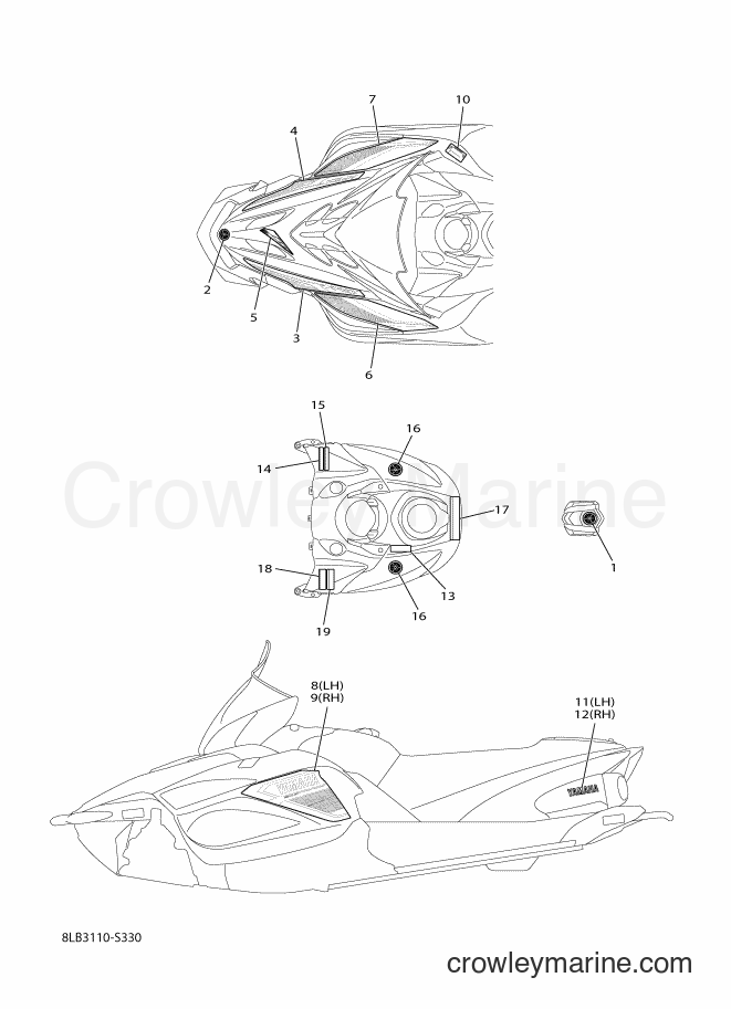 2017 Snowmobile RX10STL - RX10STL (8LB3) [020] - EMBLEM