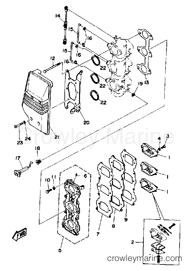 Yamaha Motors 70TLRP - INTAKE