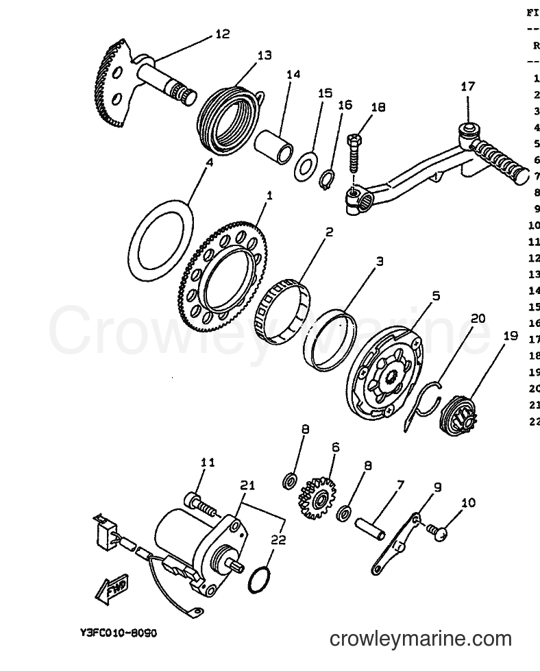 1991 Scooter CW50 - CW50 (4CA2) [999] - STARTER