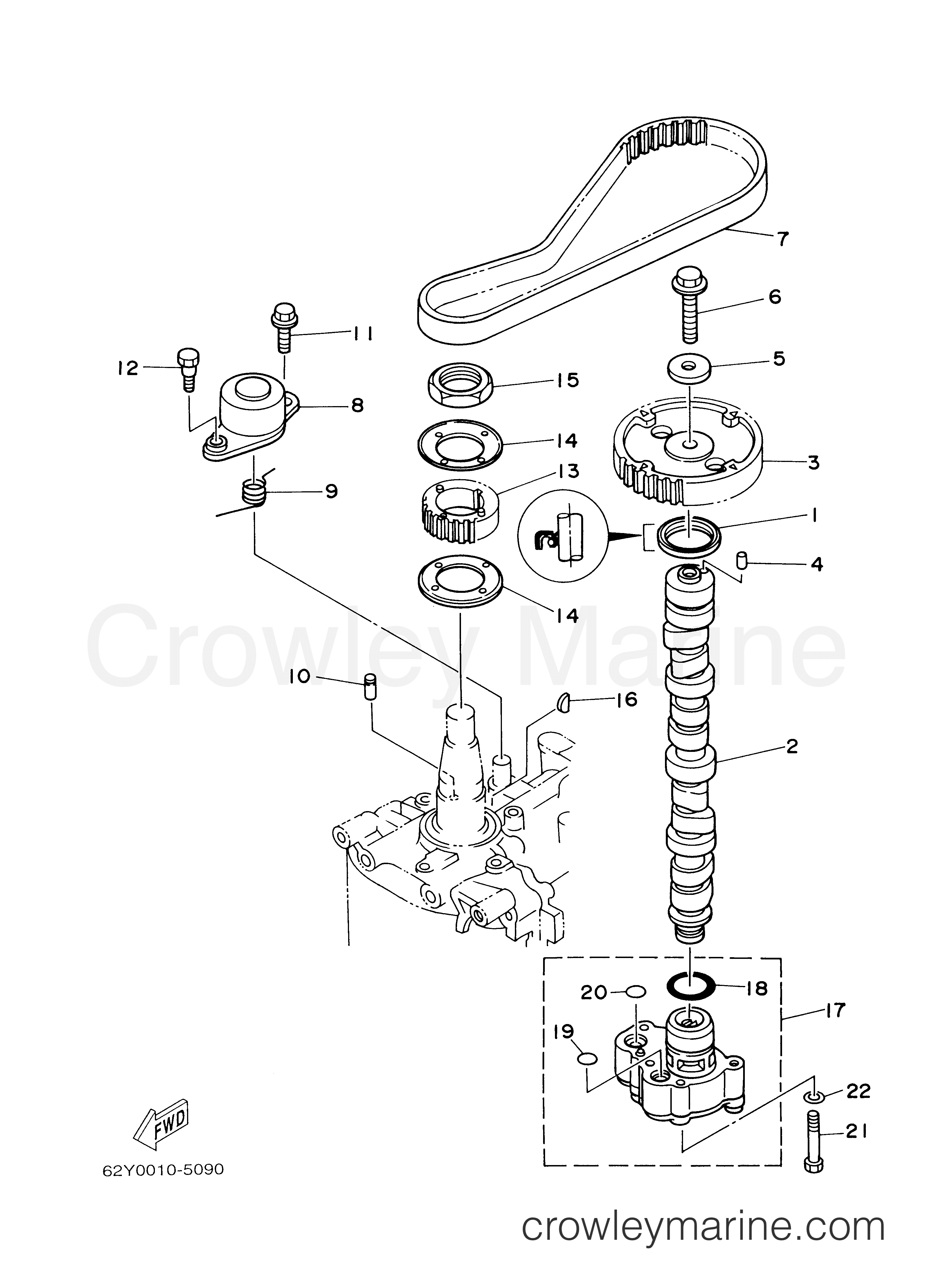 Yamaha Motors F50TLRY - OIL PUMP