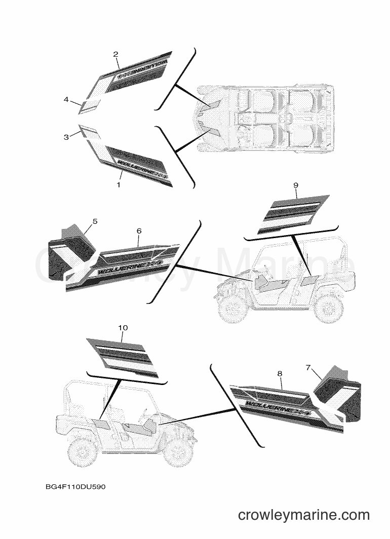2019 ATV YXF850E - YXF850E (BG4G) [010] - GRAPHICS