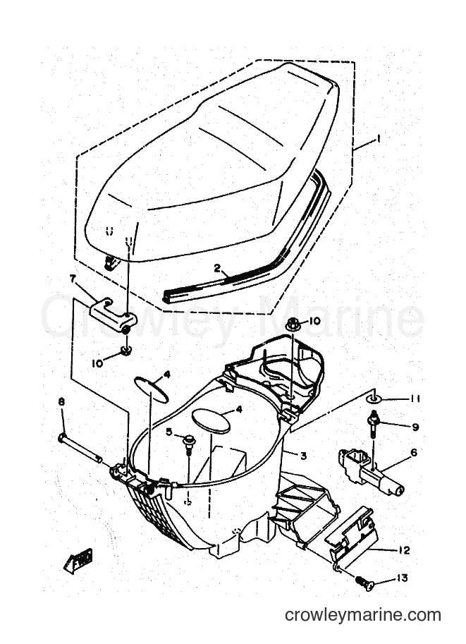 Yamaha Motors YA50R (4PC4) [010] - SEAT