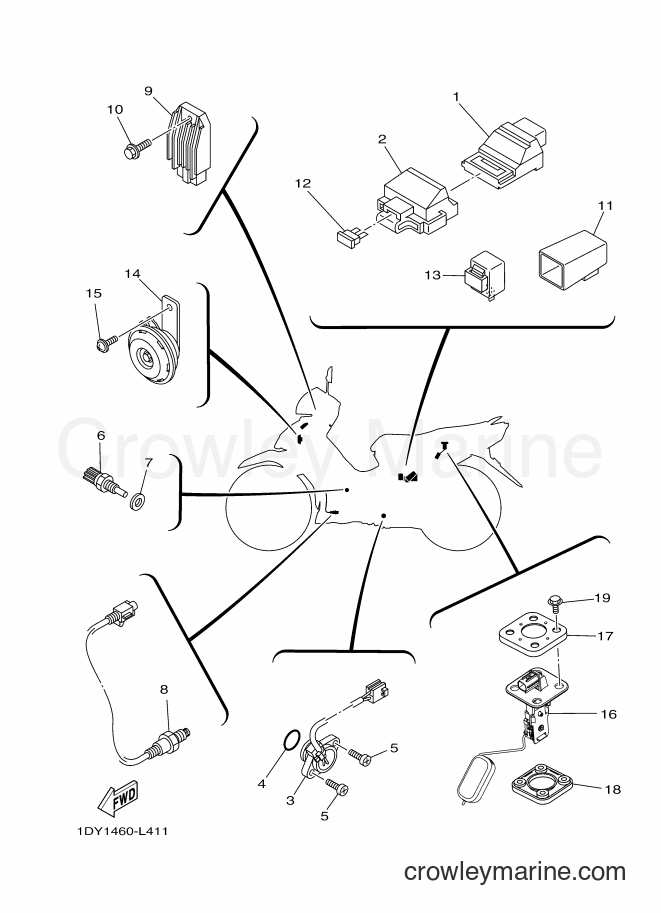Yamaha Motors T115FSEC (1DY9) [010] - ELECTRICAL 2