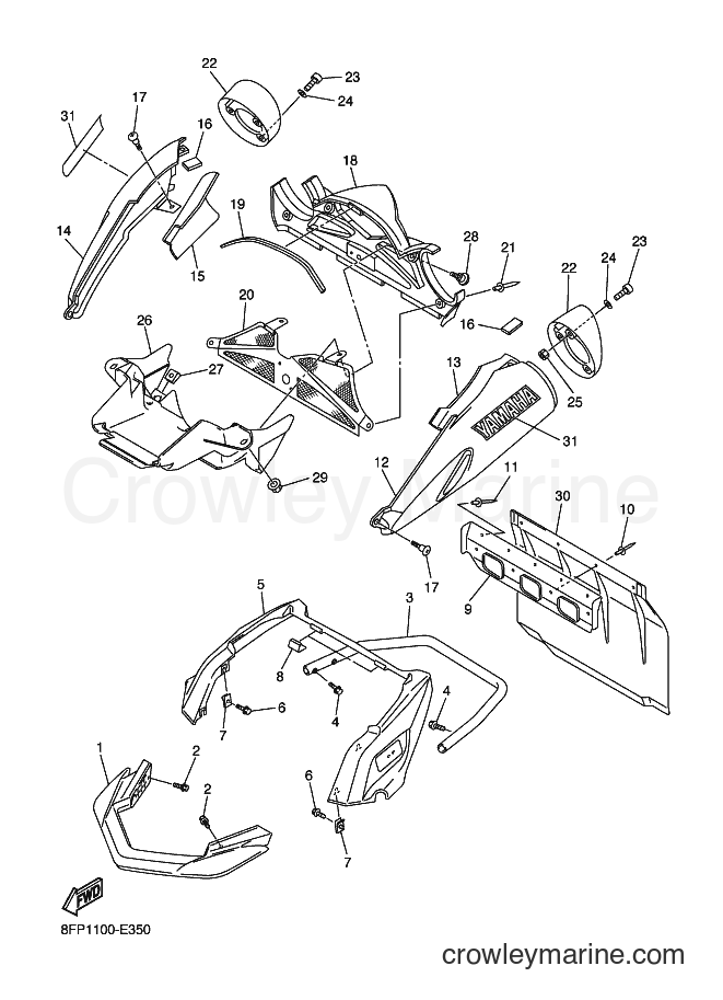 Yamaha Motors RX10 (8FP1) [020] - BUMPER