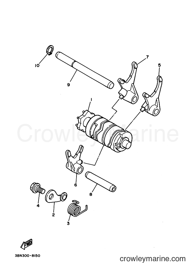 1993 Sport Bike TZR125 - TZR125 (4JB1) [999] - SHIFT CAM & FORK