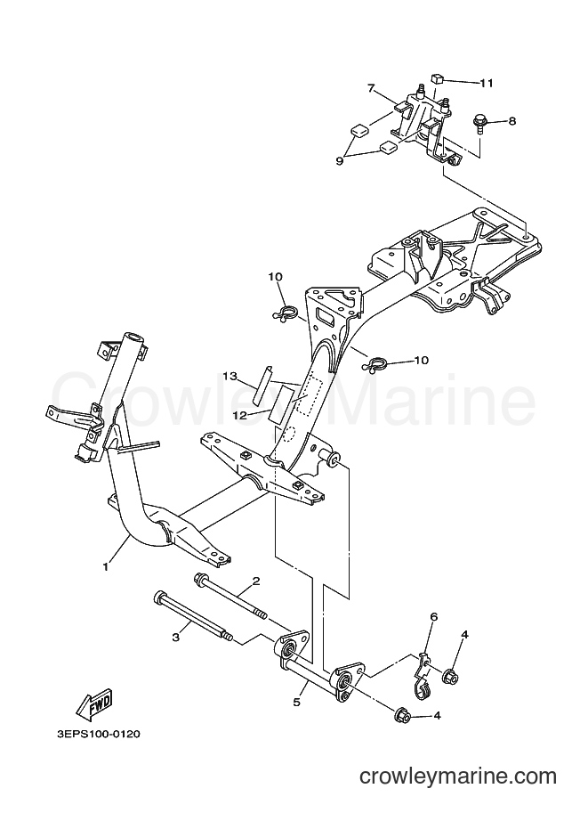 Yamaha Motors SH50 (3EPT) [010] - FRAME