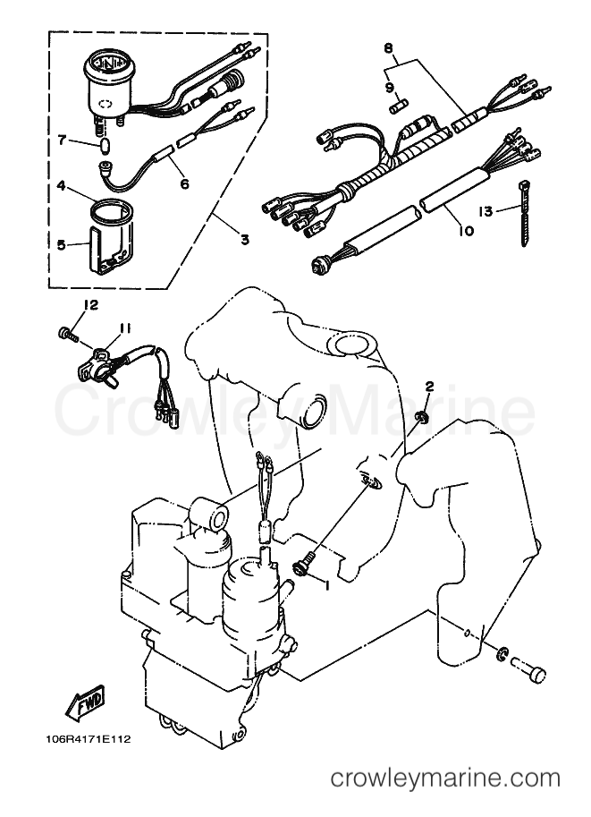 Yamaha Motors 200ETD (6R4) [030] - BRACKET 2